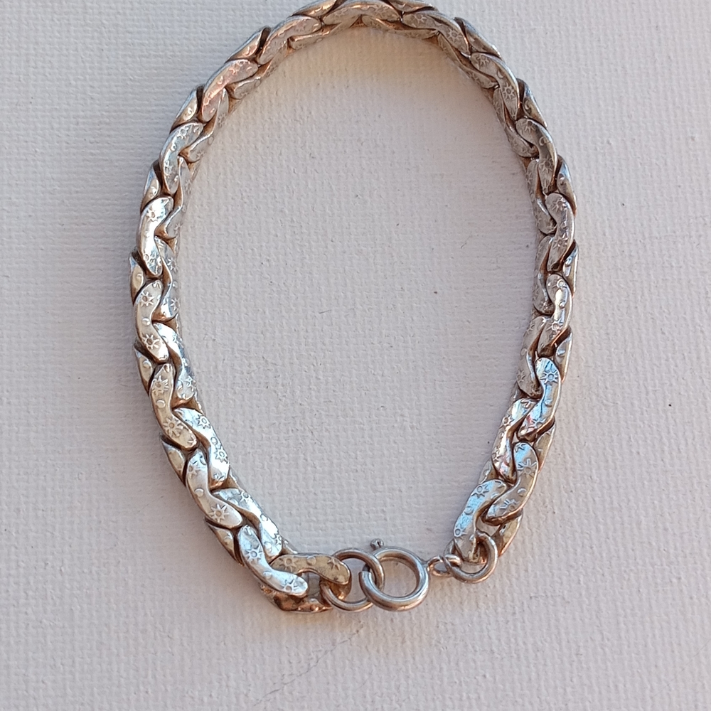 Sterling Silver Sun Bracelet